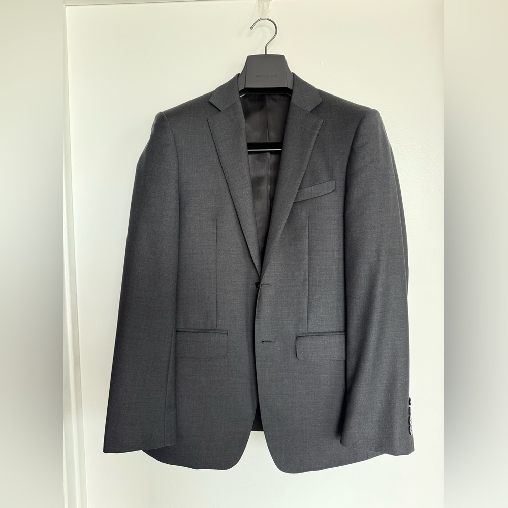 Calvin Klein Gray Slim-Fit Wool Suits